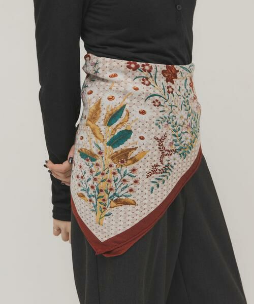 KBF / ケービーエフ バンダナ・スカーフ | ヴィンテージフラワースカーフ | 詳細3