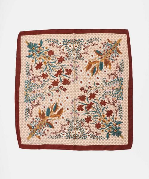 KBF / ケービーエフ バンダナ・スカーフ | ヴィンテージフラワースカーフ | 詳細6