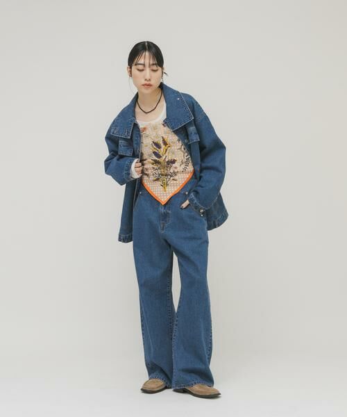 KBF / ケービーエフ バンダナ・スカーフ | ヴィンテージフラワースカーフ | 詳細8