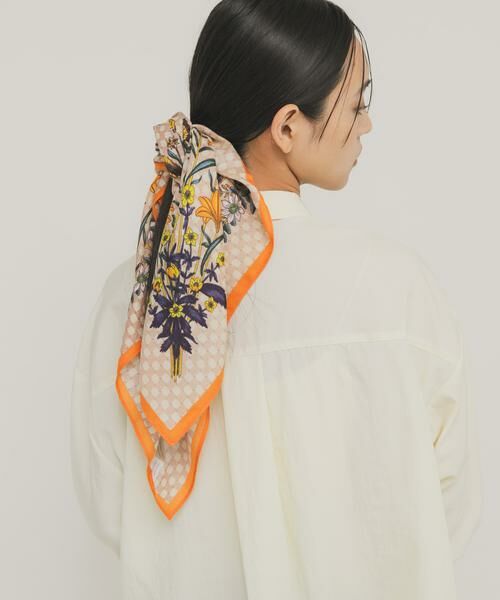 KBF / ケービーエフ バンダナ・スカーフ | ヴィンテージフラワースカーフ | 詳細12