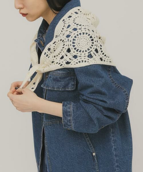 KBF / ケービーエフ バンダナ・スカーフ | トライアングルクロシェスカーフ | 詳細10