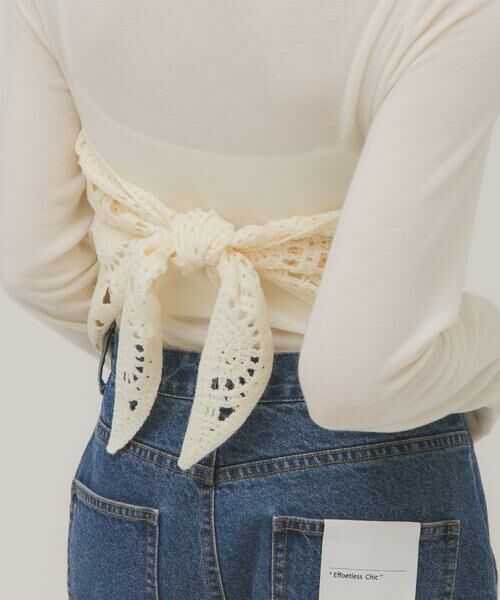 KBF / ケービーエフ バンダナ・スカーフ | トライアングルクロシェスカーフ | 詳細14