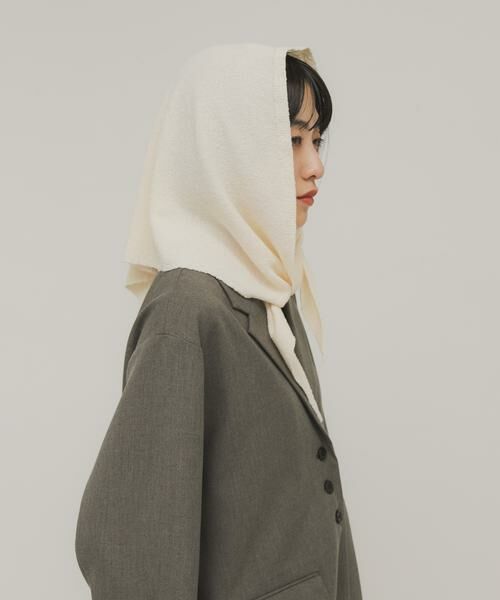 KBF / ケービーエフ バンダナ・スカーフ | ミニブークレトライアングルスカーフ | 詳細3