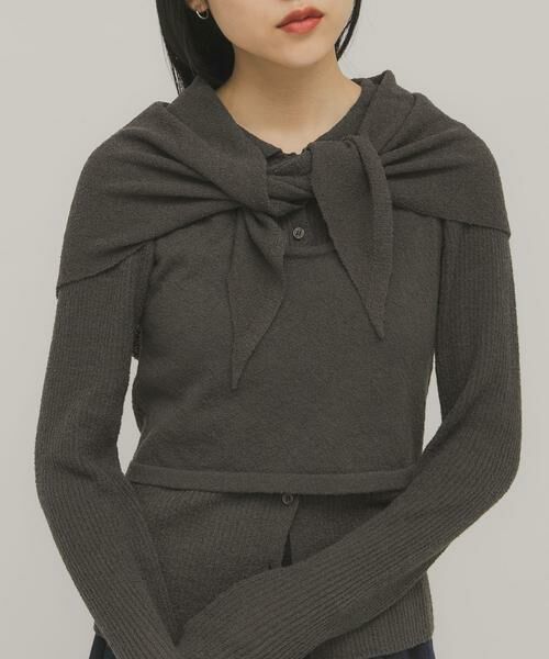 KBF / ケービーエフ バンダナ・スカーフ | ミニブークレトライアングルスカーフ | 詳細12