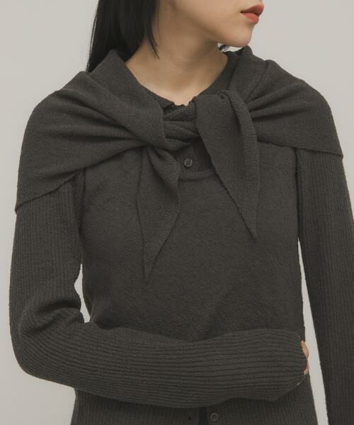 KBF / ケービーエフ バンダナ・スカーフ | ミニブークレトライアングルスカーフ | 詳細13