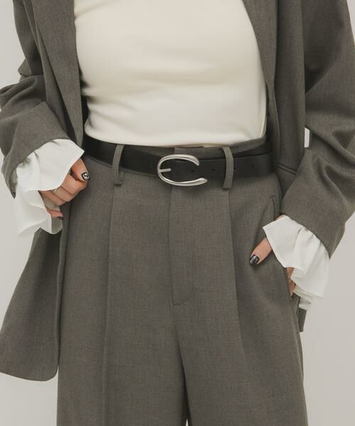 KBF / ケービーエフ ベルト・サスペンダー | バックルデザインレザーベルト | 詳細7