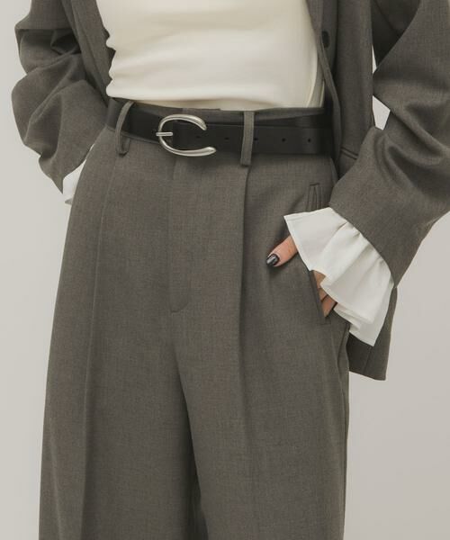 KBF / ケービーエフ ベルト・サスペンダー | バックルデザインレザーベルト（ブラック）