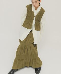 KBF / ケービーエフ セットアップ | マジョリカプリーツベストSETスカート