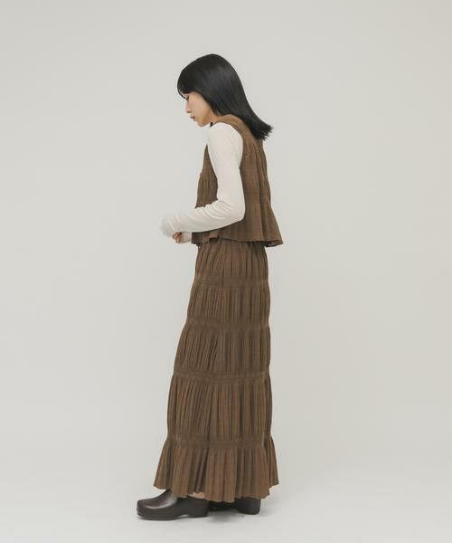 KBF / ケービーエフ セットアップ | マジョリカプリーツベストSETスカート | 詳細14