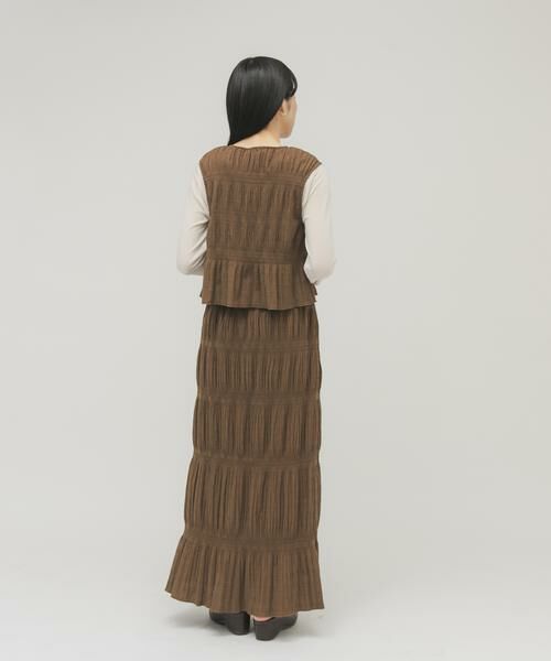 KBF / ケービーエフ セットアップ | マジョリカプリーツベストSETスカート | 詳細15