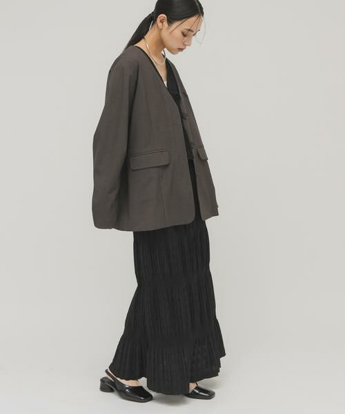 KBF / ケービーエフ セットアップ | マジョリカプリーツベストSETスカート | 詳細24