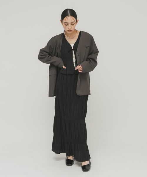 KBF / ケービーエフ セットアップ | マジョリカプリーツベストSETスカート | 詳細26