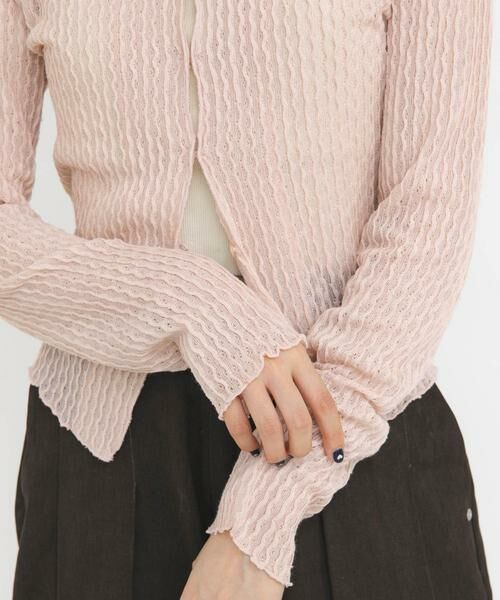 KBF / ケービーエフ Tシャツ | フロントオープンアイレットカットソー | 詳細4