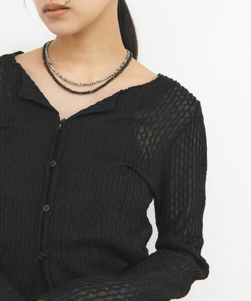 KBF / ケービーエフ Tシャツ | フロントオープンアイレットカットソー | 詳細19