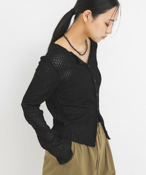 KBF / ケービーエフ Tシャツ | フロントオープンアイレットカットソー | 詳細21