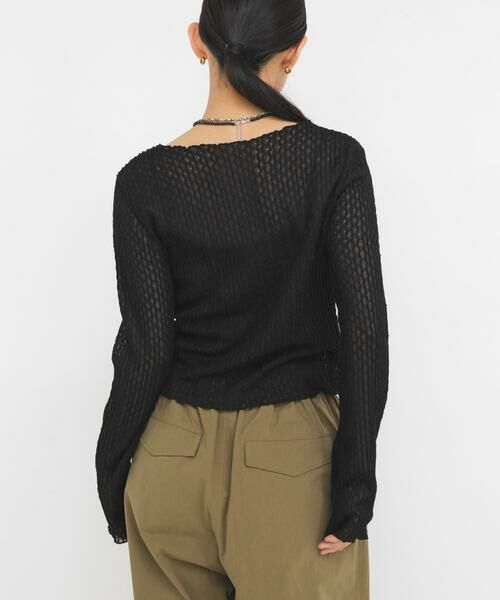 KBF / ケービーエフ Tシャツ | フロントオープンアイレットカットソー | 詳細22