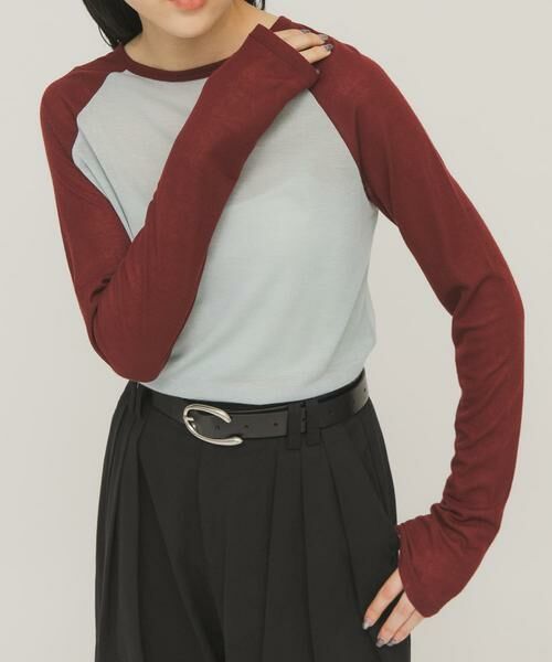 KBF / ケービーエフ Tシャツ | シアーラグランTEE | 詳細3