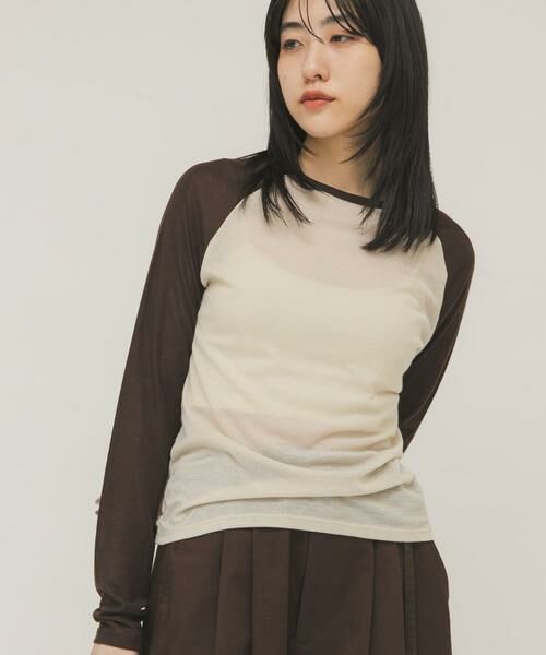 KBF / ケービーエフ Tシャツ | シアーラグランTEE | 詳細14