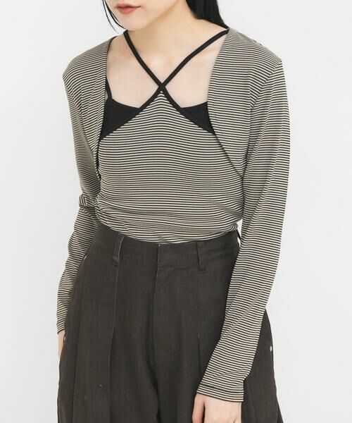 KBF / ケービーエフ キャミソール・チューブトップ | ボレロSETデザイントップス | 詳細14
