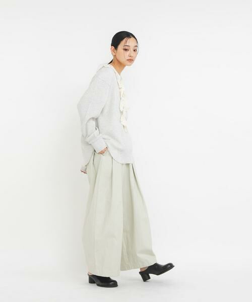 KBF / ケービーエフ Tシャツ | レースフリルワッフルプルオーバー | 詳細16