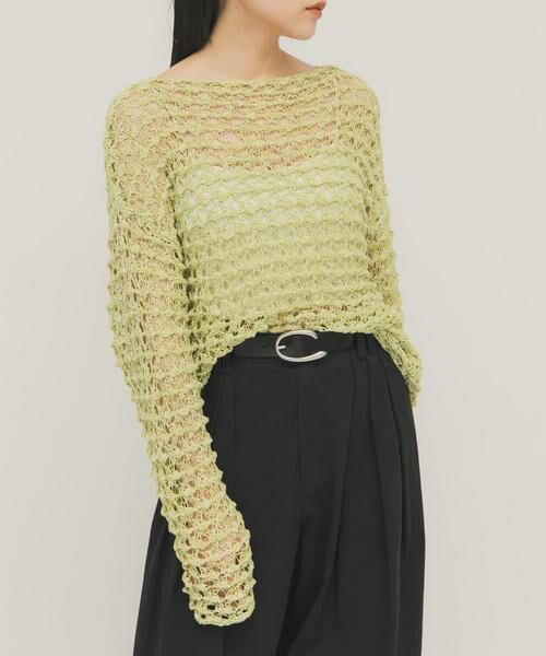 KBF / ケービーエフ ニット・セーター | クロシェルーズニット | 詳細1