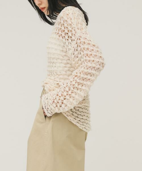 KBF / ケービーエフ ニット・セーター | クロシェルーズニット | 詳細11