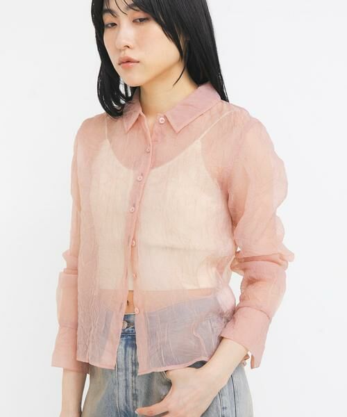 KBF / ケービーエフ シャツ・ブラウス | ワッシャーシアーシャツ | 詳細1