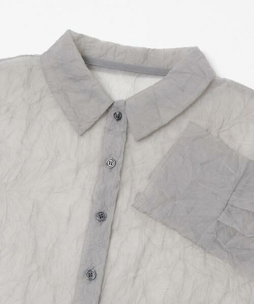 KBF / ケービーエフ シャツ・ブラウス | ワッシャーシアーシャツ | 詳細30