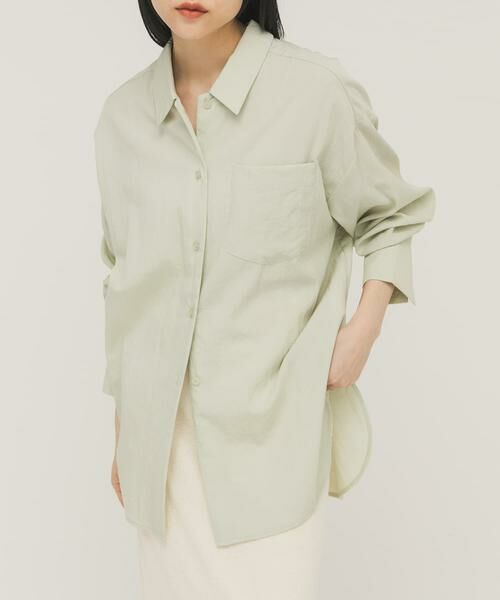KBF / ケービーエフ シャツ・ブラウス | オーバーサイズミニマルシャツ | 詳細1