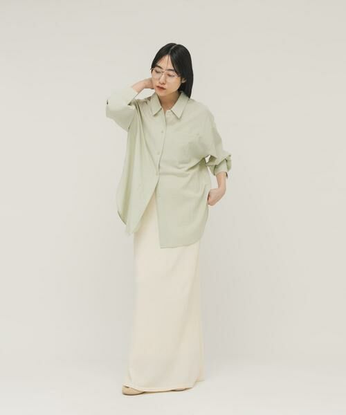 KBF / ケービーエフ シャツ・ブラウス | オーバーサイズミニマルシャツ | 詳細4