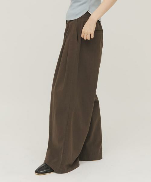 KBF / ケービーエフ その他パンツ | タックデザインツイルパンツ | 詳細2