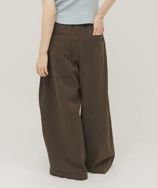 KBF / ケービーエフ その他パンツ | タックデザインツイルパンツ | 詳細3