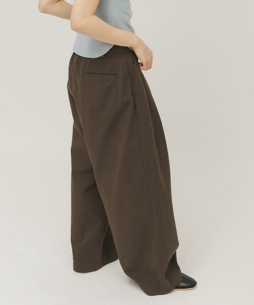 KBF / ケービーエフ その他パンツ | タックデザインツイルパンツ | 詳細4