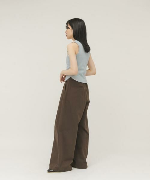 KBF / ケービーエフ その他パンツ | タックデザインツイルパンツ | 詳細6