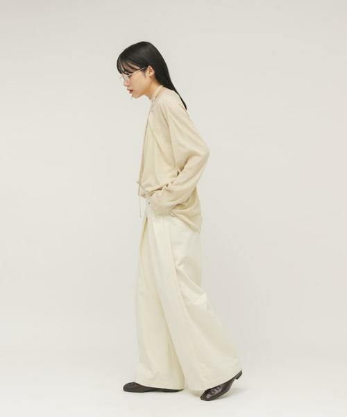 KBF / ケービーエフ その他パンツ | タックデザインツイルパンツ | 詳細19