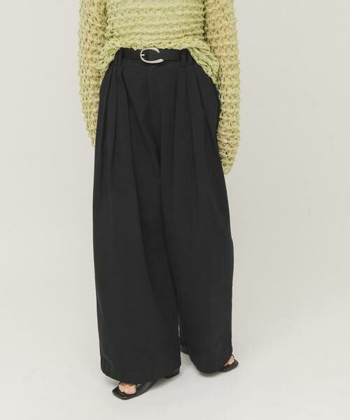 KBF / ケービーエフ その他パンツ | タックデザインツイルパンツ | 詳細25