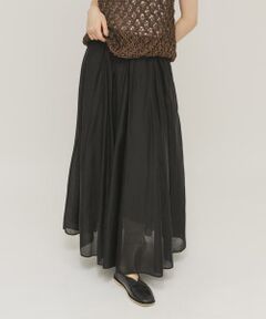 KBF / ケービーエフ スカート | タックフレアシアースカート