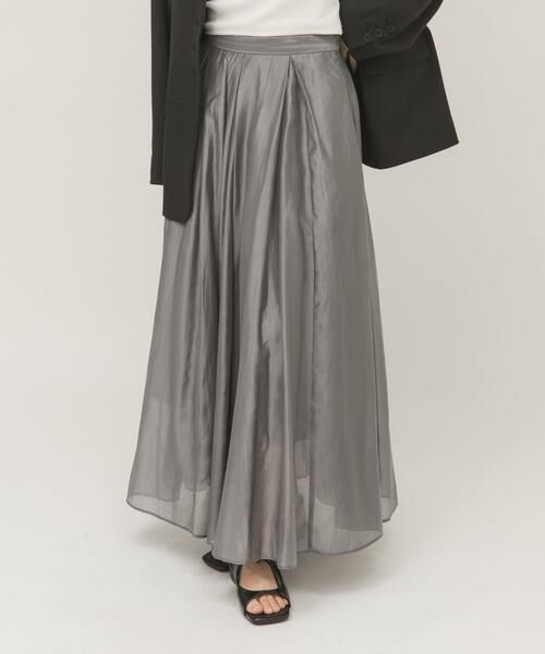 KBF / ケービーエフ スカート | タックフレアシアースカート | 詳細11