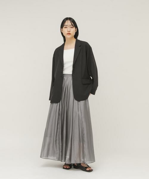 KBF / ケービーエフ スカート | タックフレアシアースカート | 詳細14