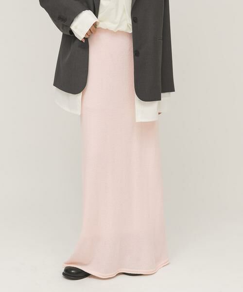 KBF / ケービーエフ スカート | Iラインニットスカート | 詳細1