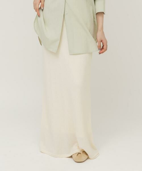 KBF / ケービーエフ スカート | Iラインニットスカート | 詳細15