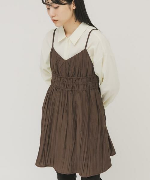 KBF / ケービーエフ ワンピース | リンクルミニキャミワンピース | 詳細1