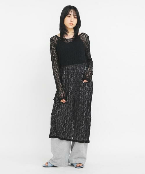 KBF / ケービーエフ ワンピース | レースロングワンピース | 詳細16