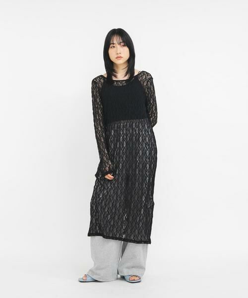 KBF / ケービーエフ ワンピース | レースロングワンピース | 詳細17