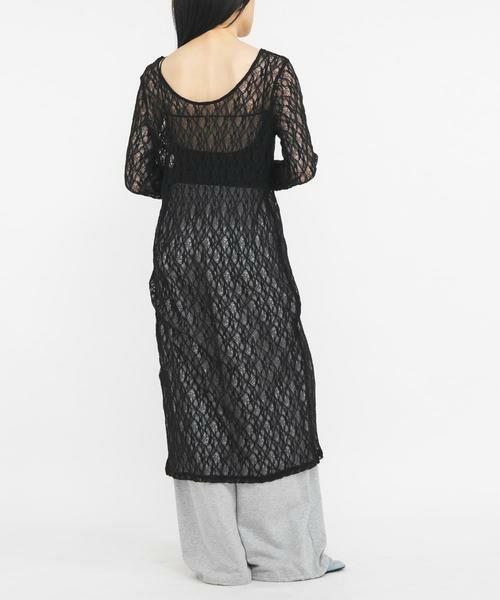 KBF / ケービーエフ ワンピース | レースロングワンピース（ブラック）