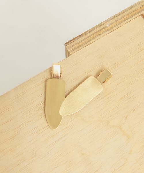 KBF / ケービーエフ カチューシャ・カチューム・その他 | フラットメタルヘアークリップ（ゴールド）