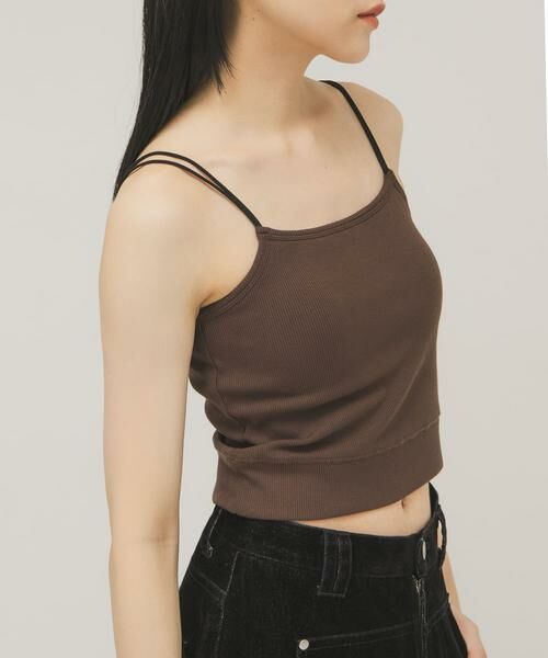 KBF / ケービーエフ キャミソール・チューブトップ | ダブルストラップクロップドキャミソール | 詳細4