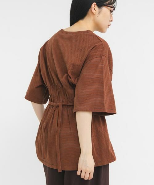 KBF / ケービーエフ Tシャツ | ビスチェデザインBIGボーダーTEE | 詳細4