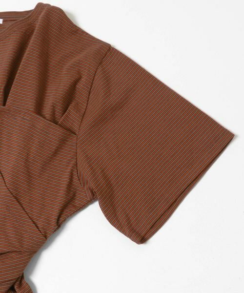 KBF / ケービーエフ Tシャツ | ビスチェデザインBIGボーダーTEE | 詳細9