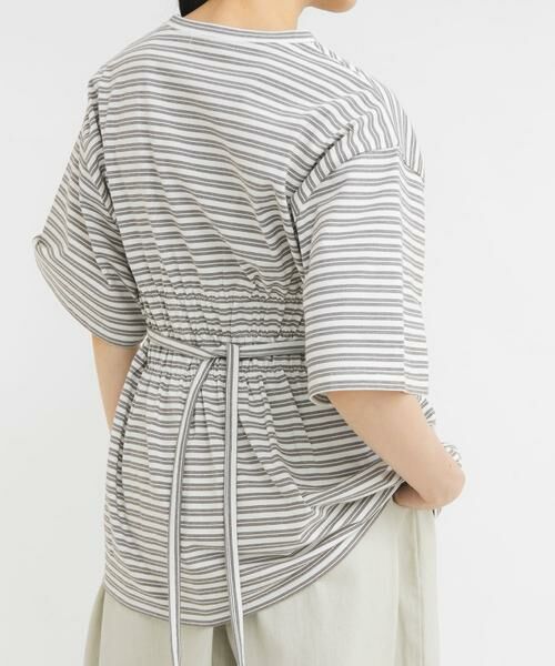 KBF / ケービーエフ Tシャツ | ビスチェデザインBIGボーダーTEE | 詳細12